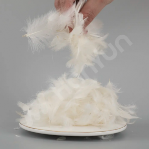 Washed White Duck Feather