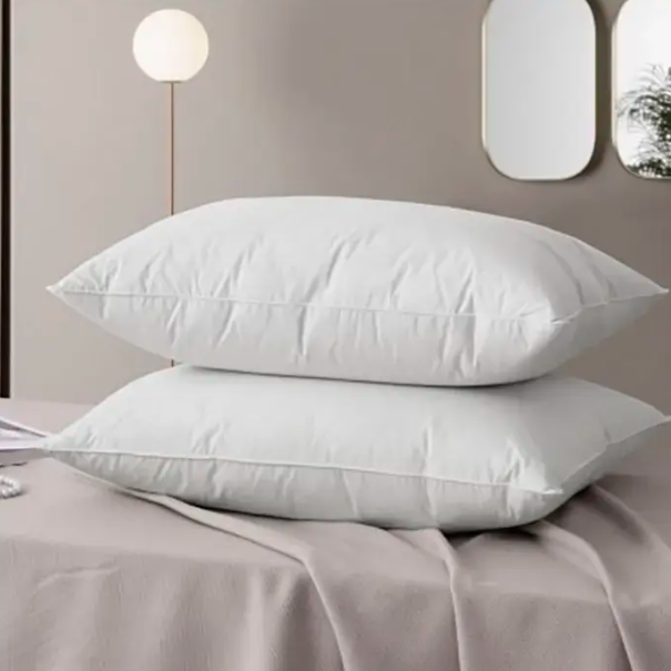 White Duck Down Feather Pillow Inserts
