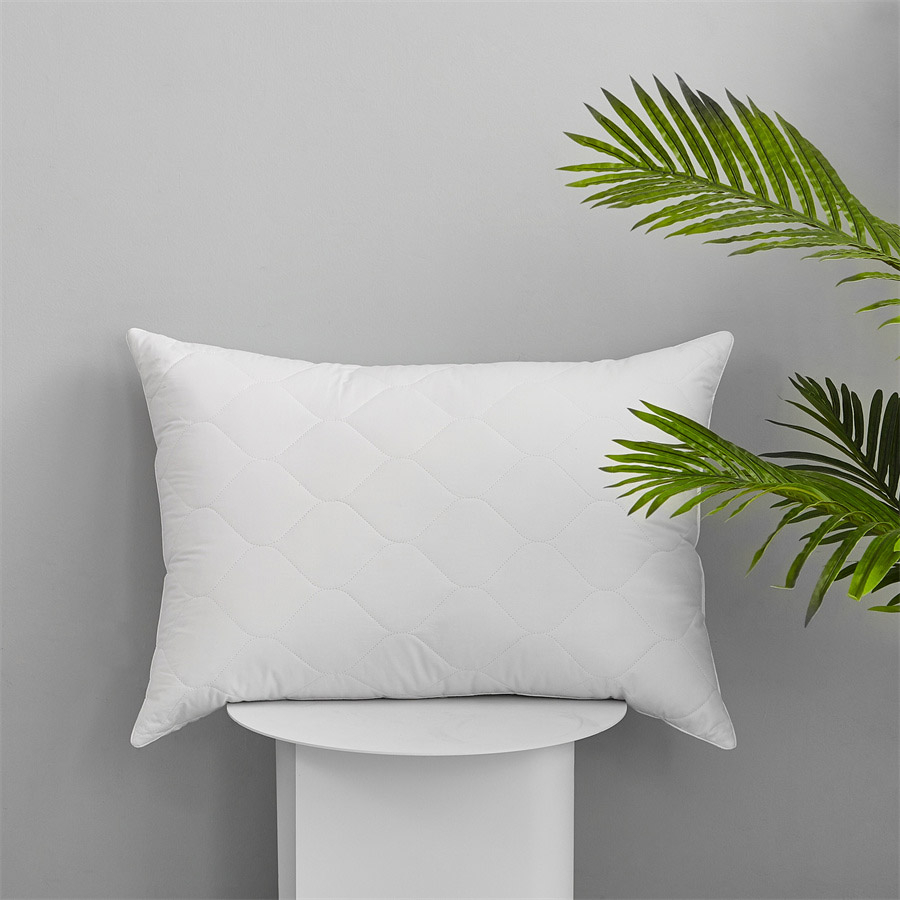 Wholesale Best Cheap Bed Pillows Factory White Pillow Goose Feather Pillow Luxurious Pillow Insert 1000 Thread Count 100 Cotton Fabric Feather and Microfiber Filling Medium Soft Pillow for Side Back S...
